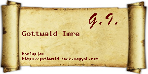 Gottwald Imre névjegykártya