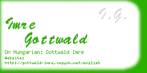 imre gottwald business card